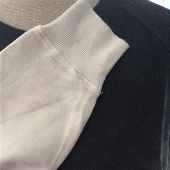 ❌DONATED❌Black French Terry Ombré Dip Dyed Raglan Sleeve Top - Picture 6 of 10